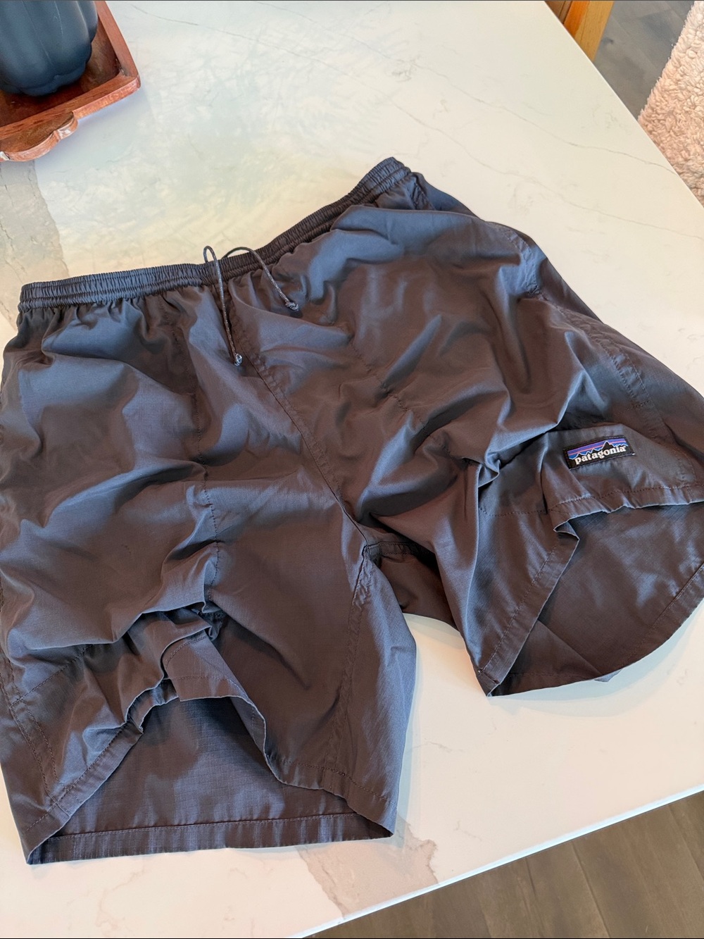 Patagonia Charcoal Nylon Pull-On Shorts